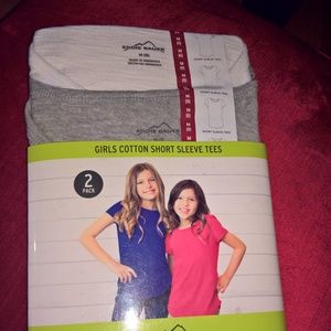 2 Pack Girl's T shirt Sz M